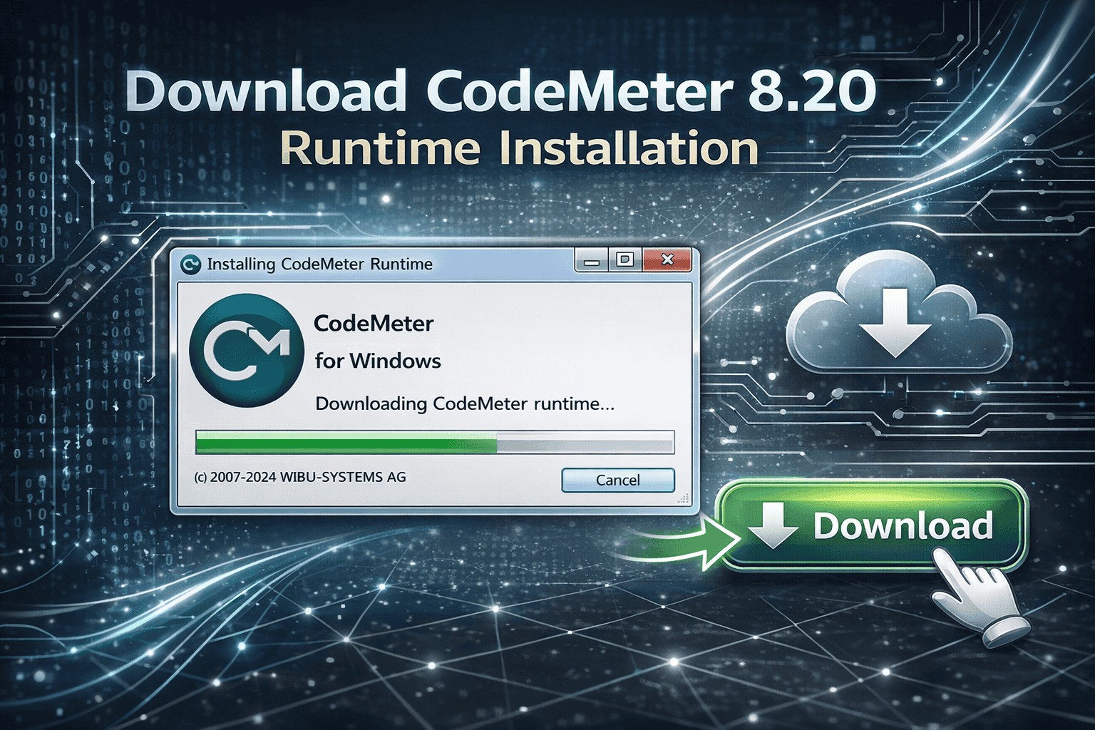 ดาวน์โหลดและติดตั้ง CodeMeter Runtime ใหม่