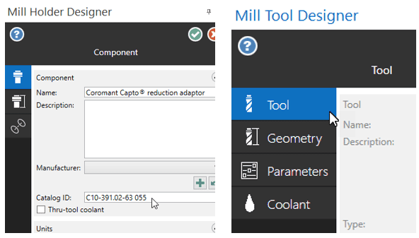New Mill Tool Holder Designer ใน Mastercam 2026