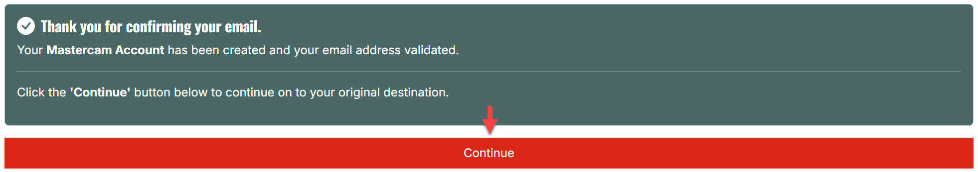 Step 6 กด Continue เพื่อดำเนินการต่อ