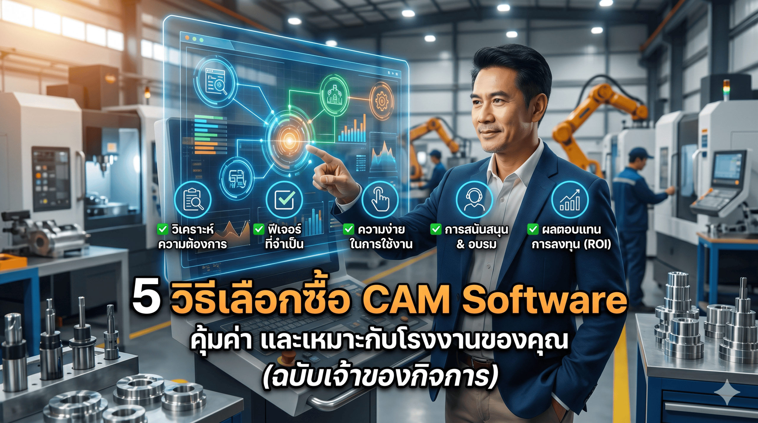 วิธีเลือก CAM Software ให้เหมาะกับโรงงาน CNC