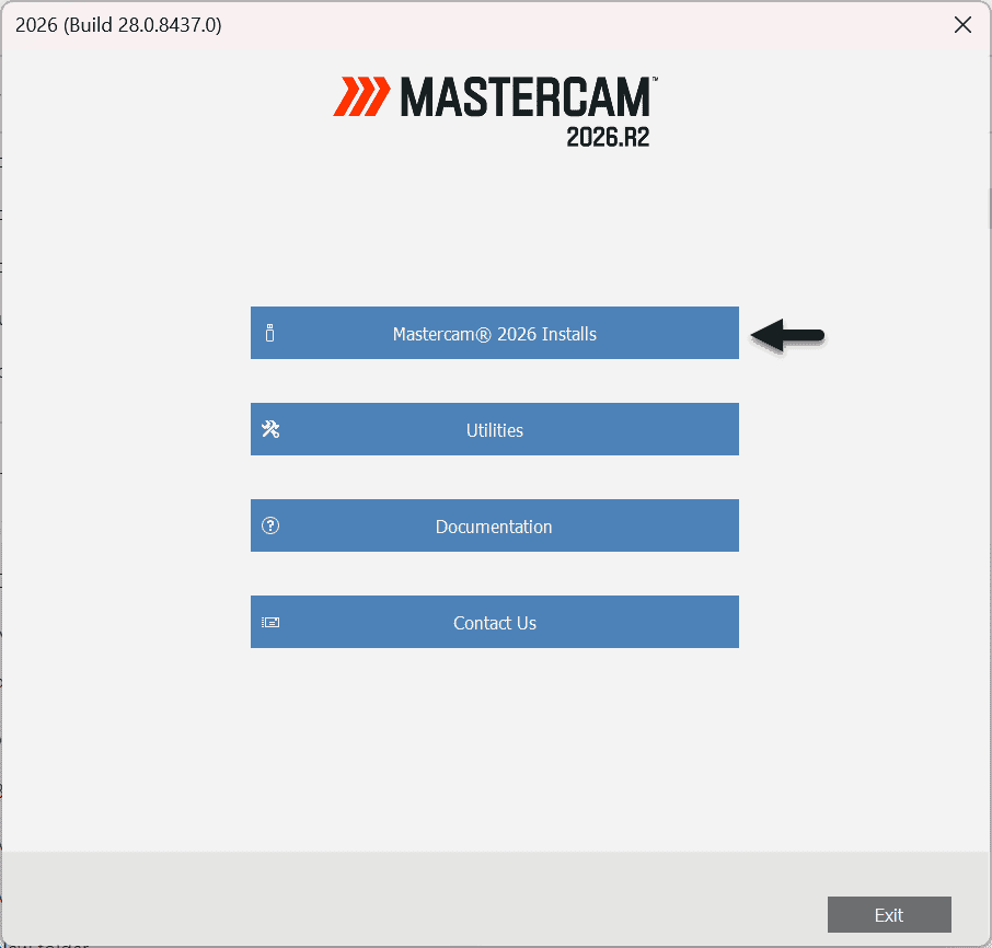 Step 2 เริ่มติดตั้ง Mastercam 2026