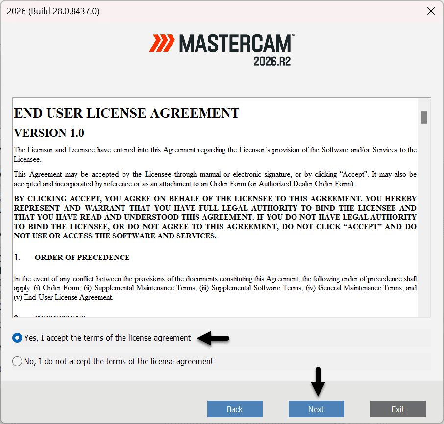 Step 7 ยอมรับข้อตกลง License Agreement
