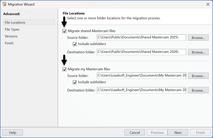 Step 5 File Locations