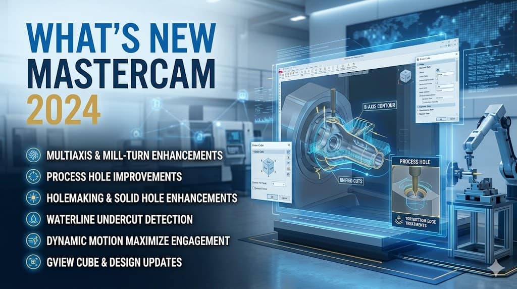 What's New Mastercam 2024 premium hero cover