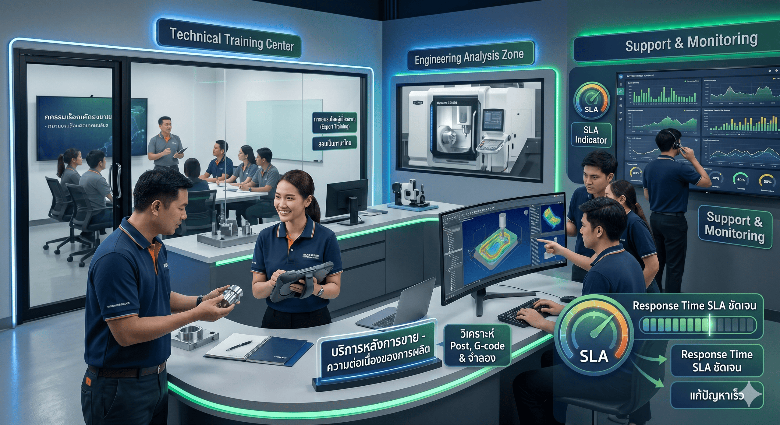 บริการหลังการขาย Support และ Training ของ CAM Software