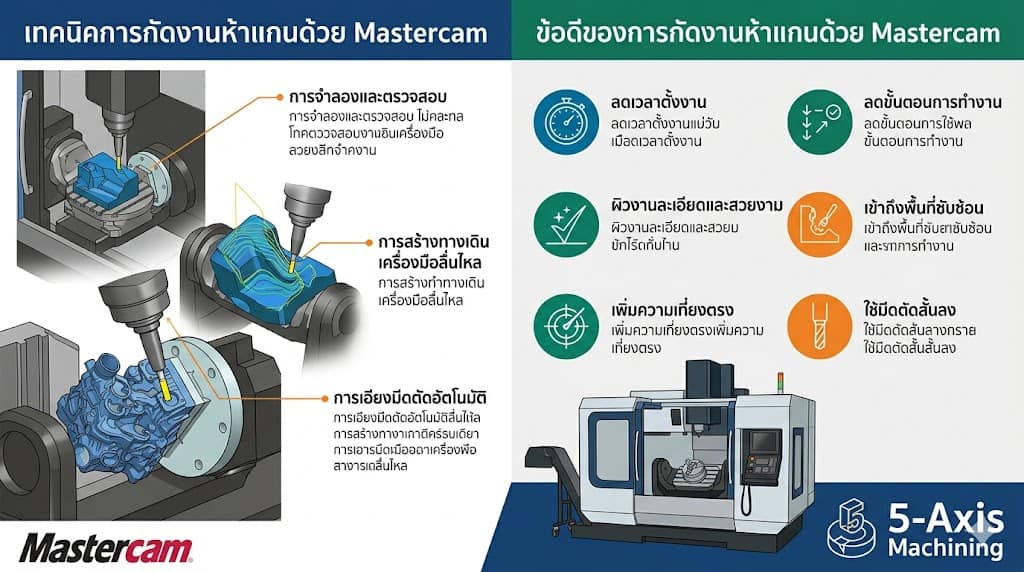Mastercam 5 Axis Milling Techniques and Benefits