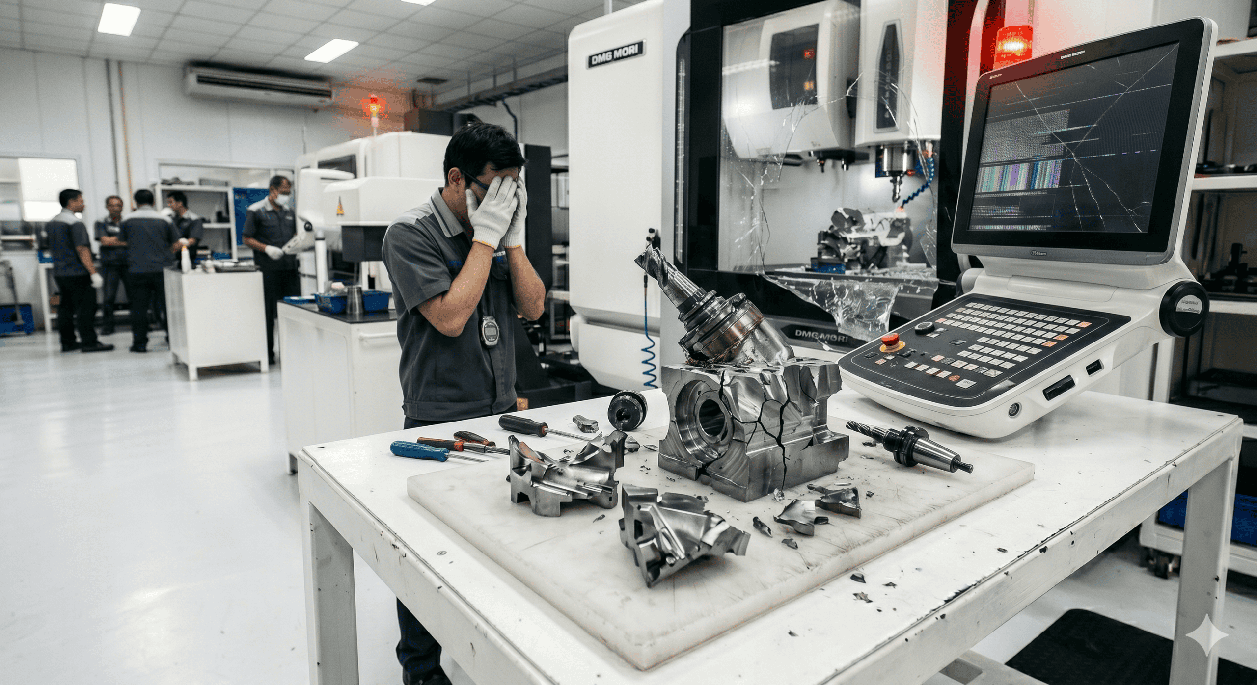 ปัญหาเครื่อง CNC ชน Collision และการแก้ด้วยระบบ Simulation ใน CAM Software