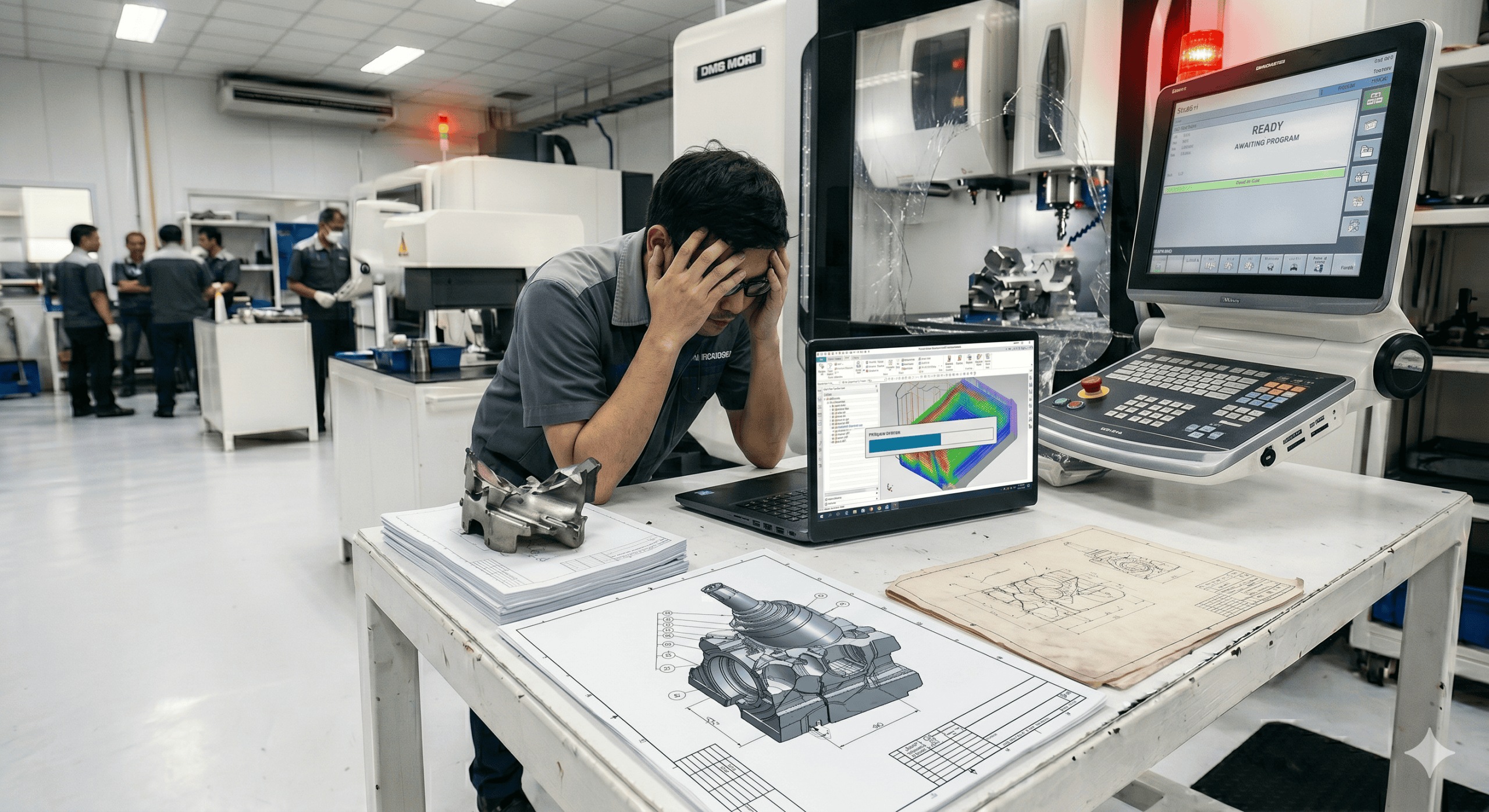 ปัญหาเขียนโปรแกรม CNC นานเกินไป และการแก้ด้วย CAM Software
